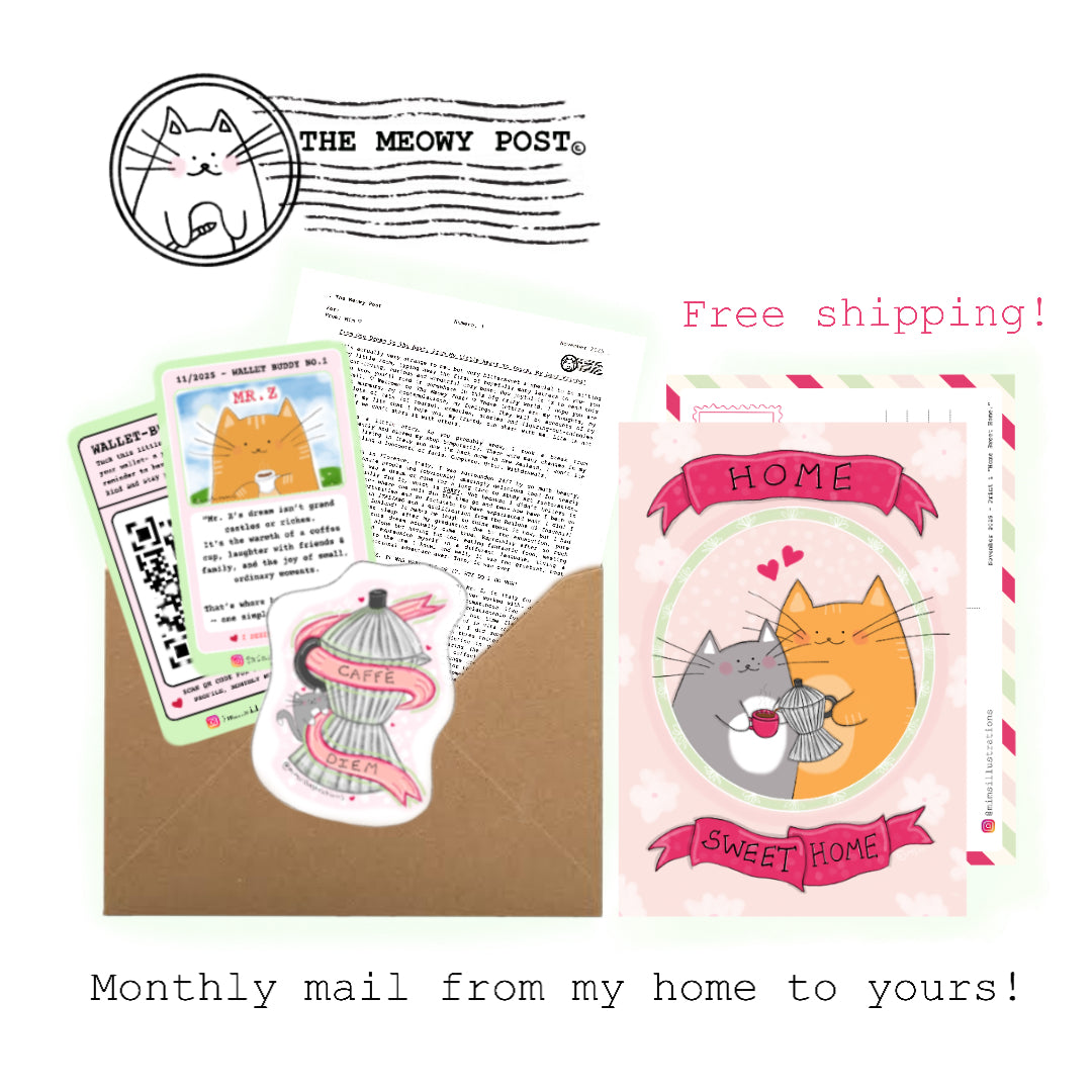 🌷 The Meowy Post Monthly Snail Mail Subscription! 💌