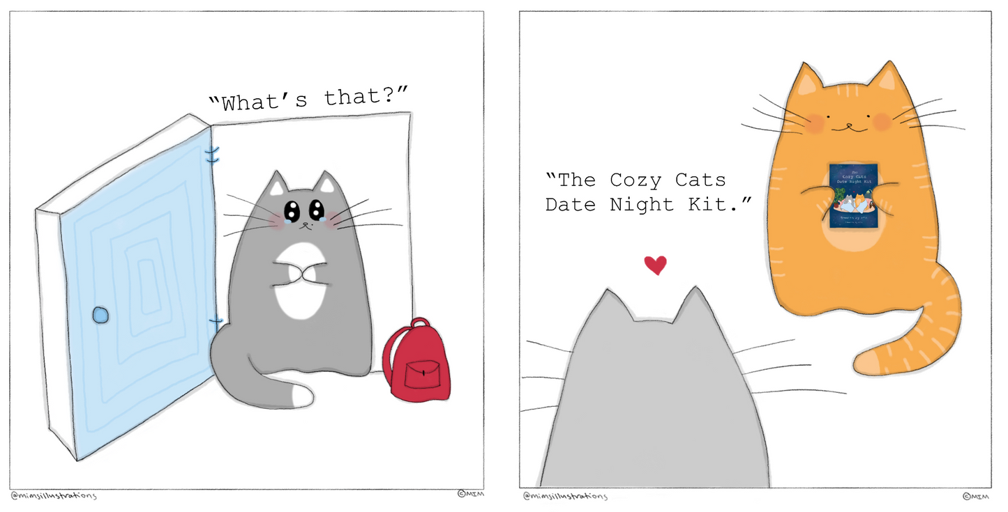 The Cozy Cats Date Night Kit! Printable Activity Book for Cozy Couples āØ