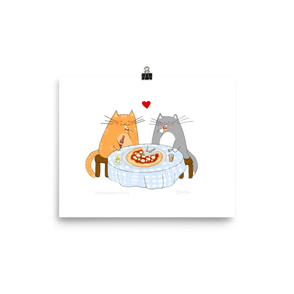 Dinner & a View, Pizza with You (Physical Print, delivered directly to you!)