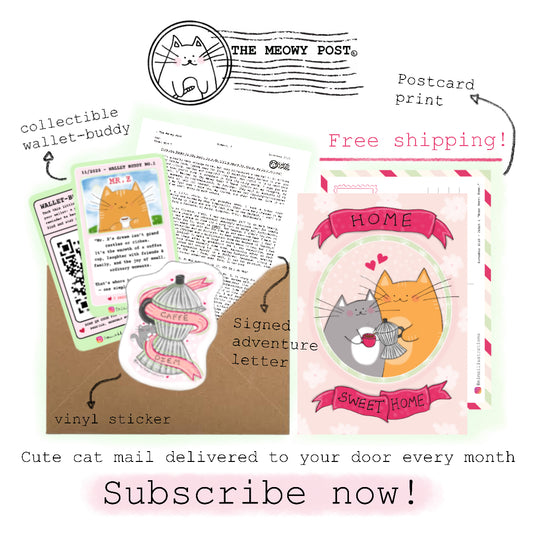 🌷 The Meowy Post Monthly Snail Mail Subscription! 💌